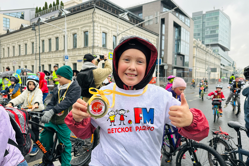 Детское радио на Первом московском детском велофестивале